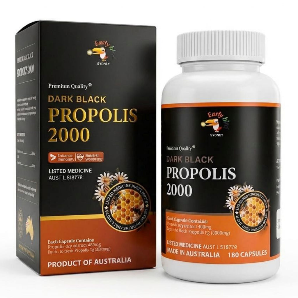 Australian Dark Black Propolis 2000mg, 180 tablets