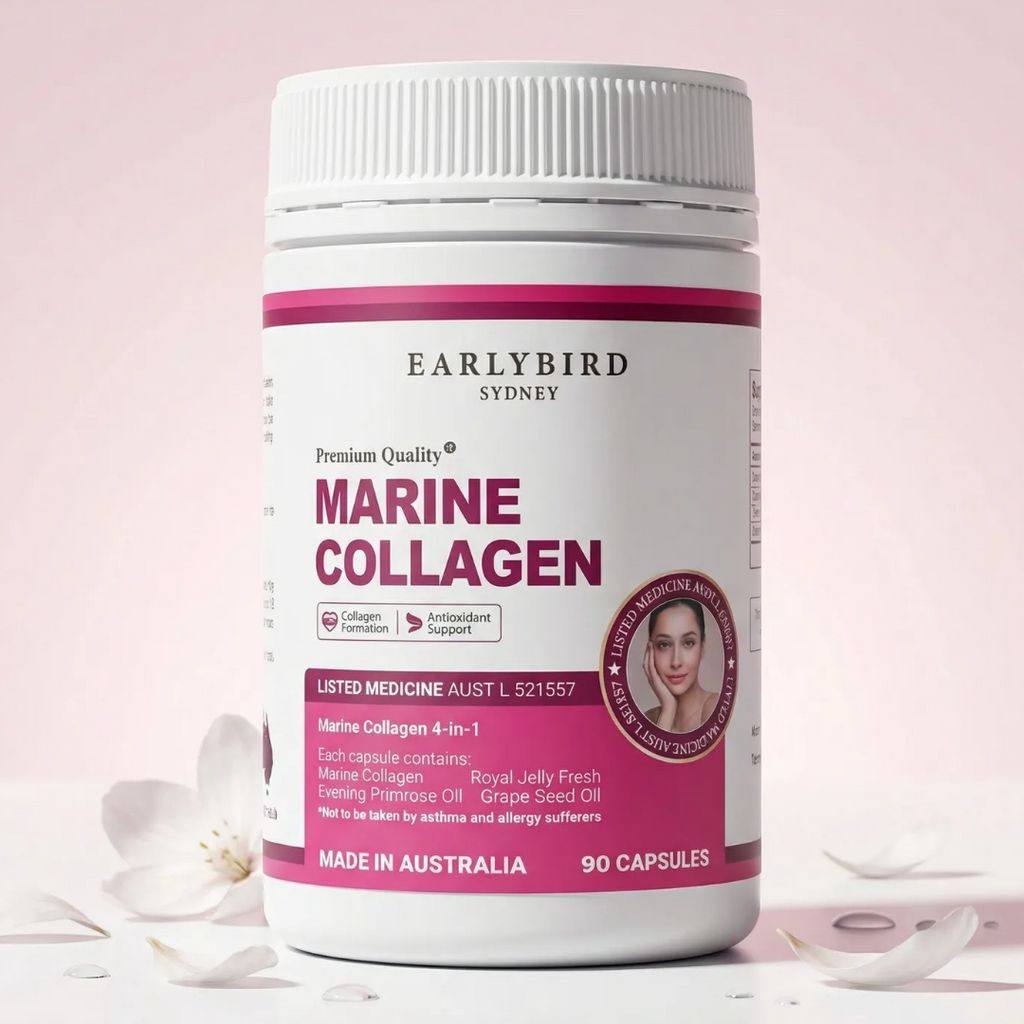 Marine Collagen 90caps, with Royal Jelly, Evening Primrose Oil, Vitis vinifera