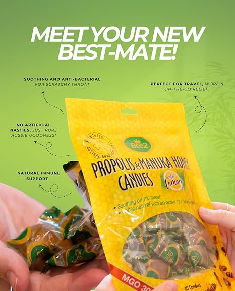 (2pack) Manuka Candies MGO300+ (propolis+Lemon)